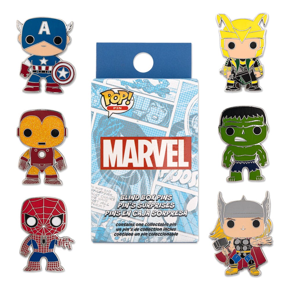 Marvel Loungefly POP! Pin Chapas esmaltadas Group 3 cm Surtido (12)