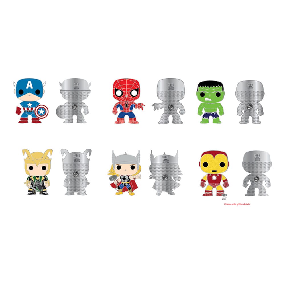Marvel Loungefly POP! Pin Chapas esmaltadas Group 3 cm Surtido (12)