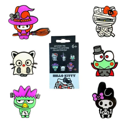 Hello Kitty by Loungefly Chapas esmaltadas Blind Box Halloween Expositor (12) Frikytopia