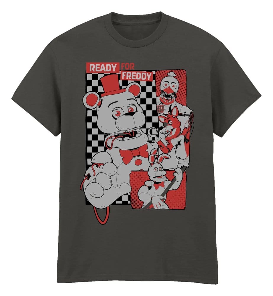 Five Nights at Freddy's T-shirt Collage Light Graphite Tamanho XXL