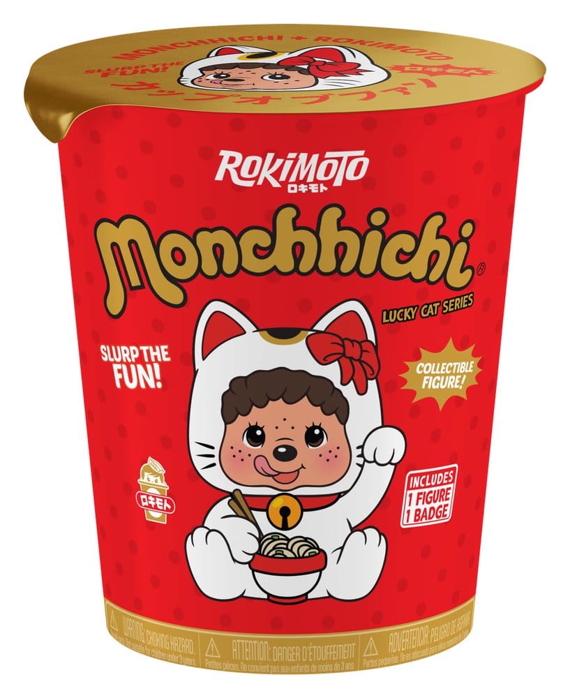 Monchhichi Rokimoto Figura Cup of Fun Lucky Cat Series 10 cm Blind Box Display (6)