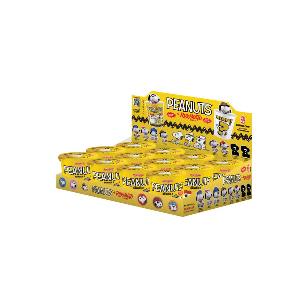 Peanuts Rokimoto Cup of Fun Figuras Blind Box 10 cm Series 2 Expositor (12) Frikytopia