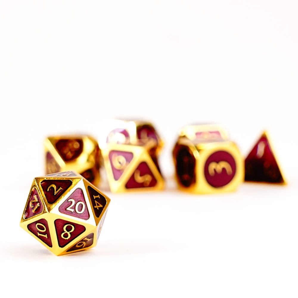 FanRoll Pack de Dados Gold with Purple Enamel (7)