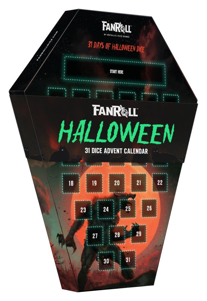 Halloween Calendario de Adviento 31 días Dice Goblin Werewolf 2026 Frikytopia