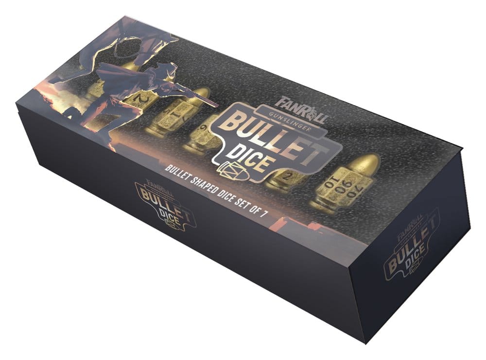 FanRoll Resin Bullet Poly Pack de Dados Gunslinger (7) Frikytopia