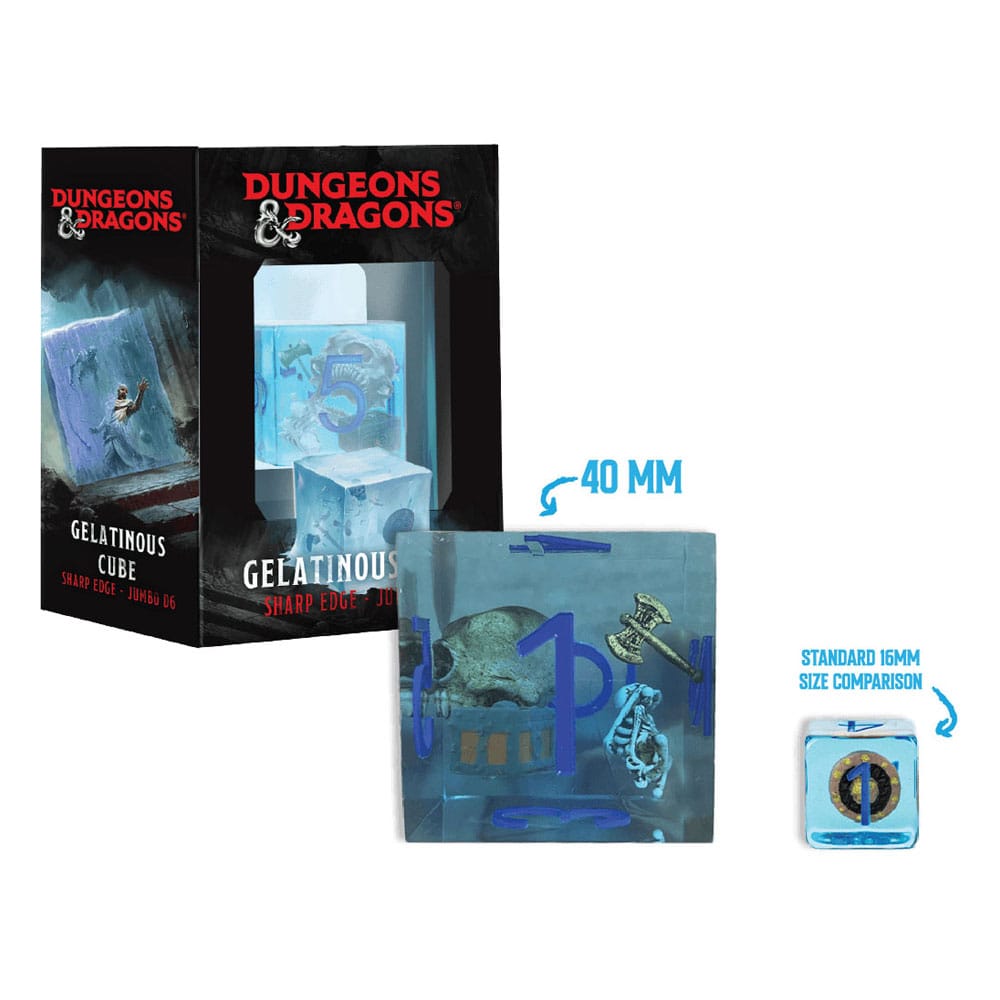 Dungeons & Dragons Jumbo dado Gelatinous Cube 4 cm Frikytopia