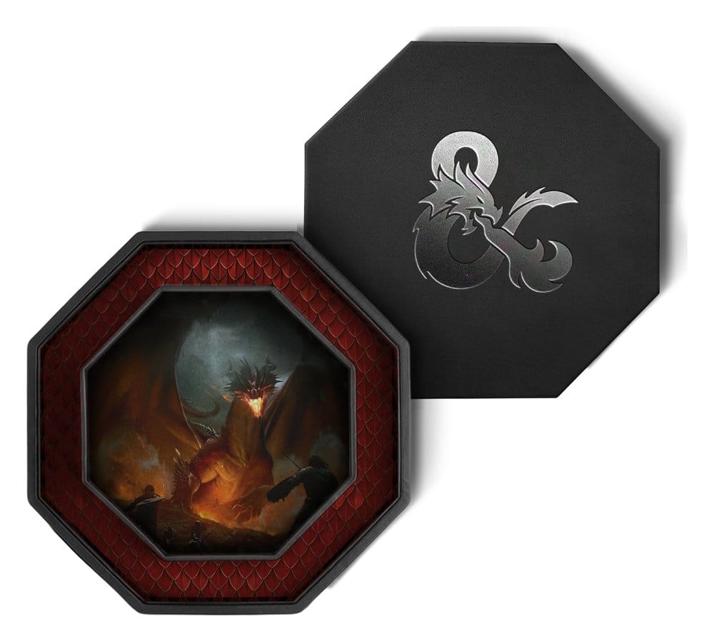 Dungeons & Dragons Bandeja para Dados Octagon con espacio de almacenamiento Frikytopia