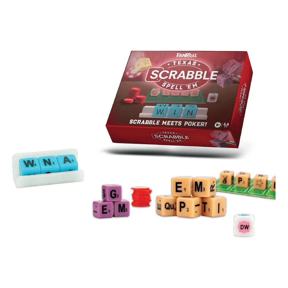 FanRoll Hasbro Juego Scrabble Texas Spell Em