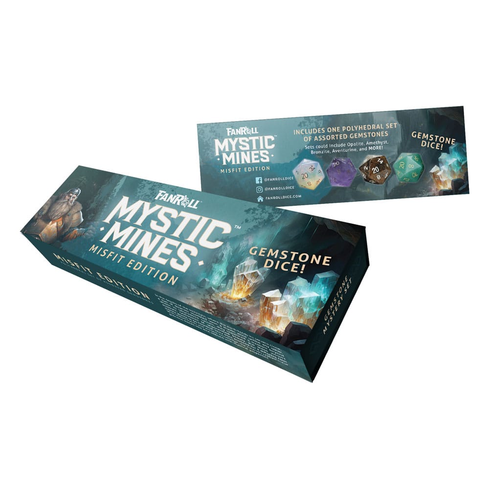 Misfit Mystic Mines Pack de Dados Blind Box Mystery Gemstone Frikytopia