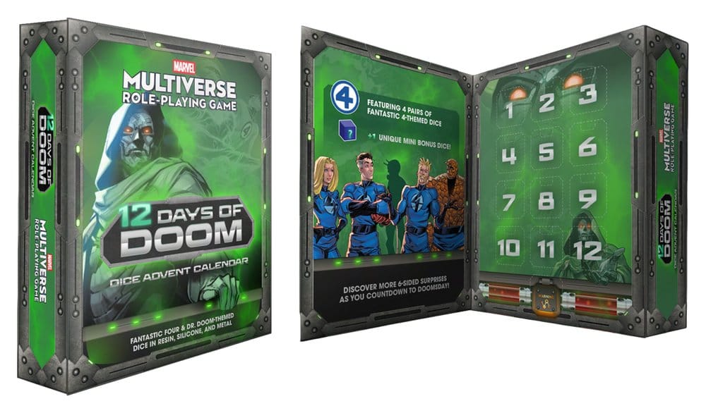 Marvel Multiverse RPG Calendario de Adviento 12 Days of Doom Dice