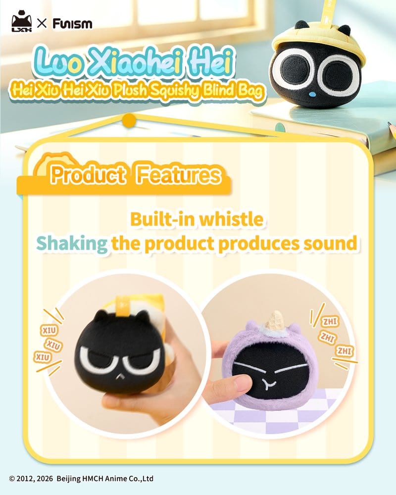 Luo Xiaohei Hei Xiu Hei Xiu Peluche Squishy Blind Bag Expositor (6)