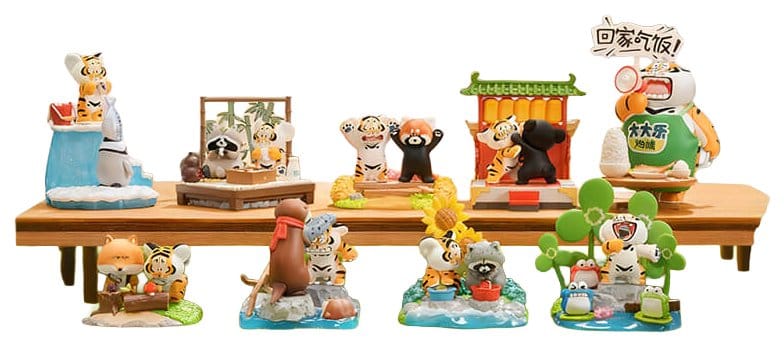 Alexander The Fat TigerBlind Box Minifiguras Little Tiger and his companions Expositor (8) Frikytopia