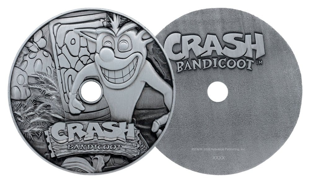 Crash Bandicoot Réplica Metal CD-ROM Collectible Limited Edition 11 cm