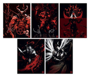 Diablo Litografia Set of Five Limited Edition 36 x 28 cm