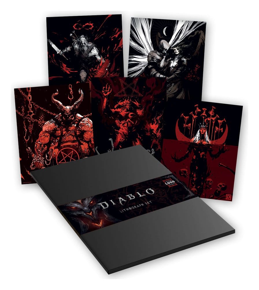 Diablo Litografia Set of Five Limited Edition 36 x 28 cm