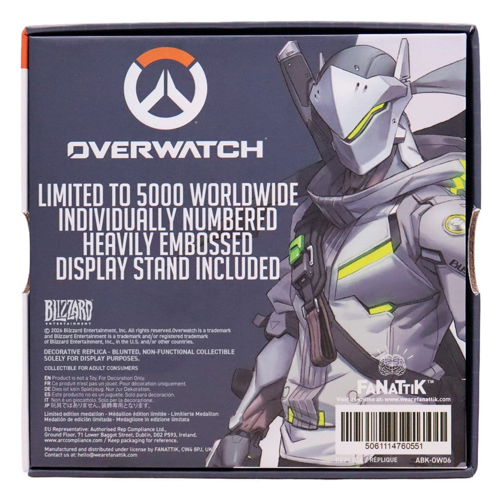 Overwatch Réplica Genji's Shuriken Edição Limitada 10 x 10 x 2 cm