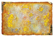 World of Warcraft Réplica Metal Map of Azeroth Limited Edition 12 x 18 cm