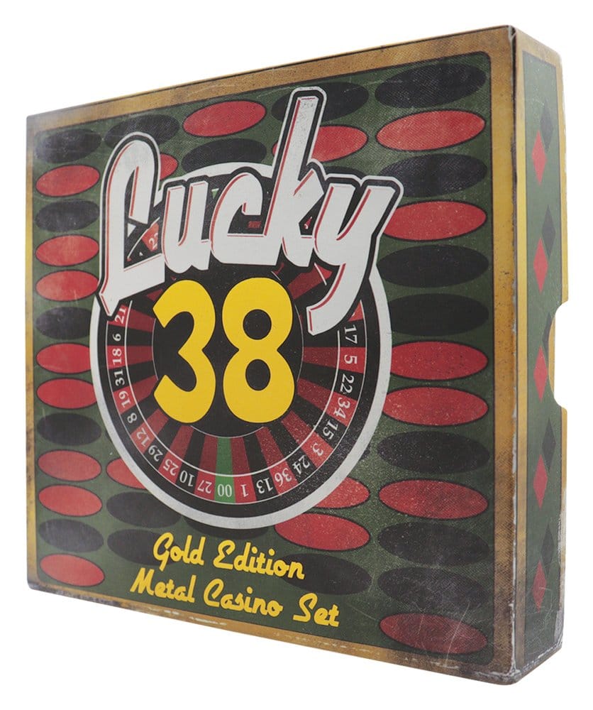 Fallout: New Vegas Réplica Lucky 38 Imitation Gold Casino Set Limited Edition