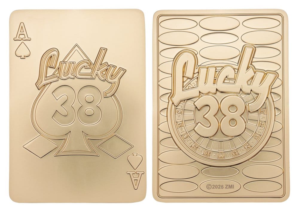 Fallout: New Vegas Réplica Lucky 38 Imitation Gold Casino Set Limited Edition