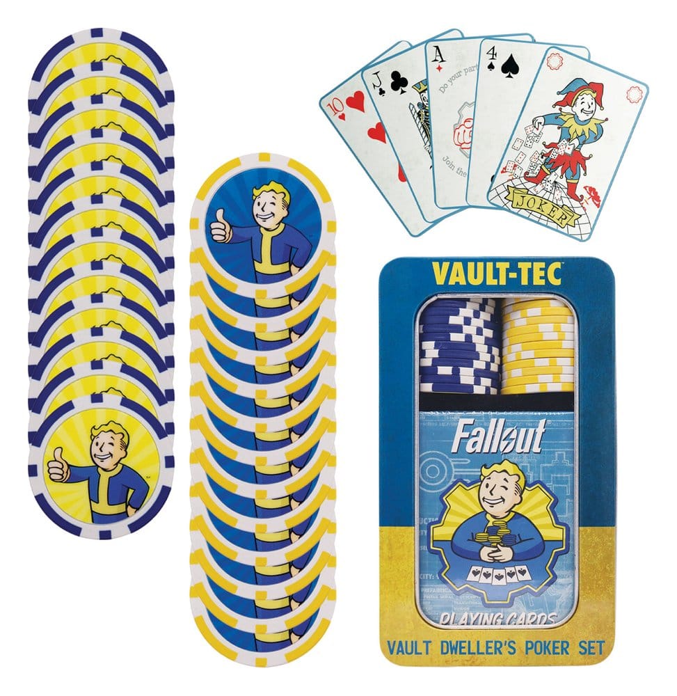 Fallout Vault Dweller's Poker Set 17 x 5 x 10 cm Frikytopia