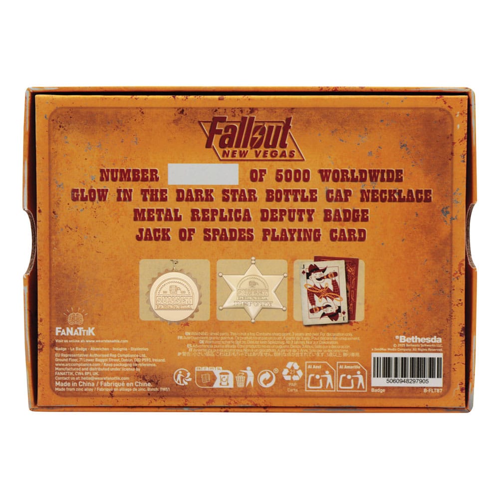 Réplica colecionável Fallout Sunset Sarsaparilla Legend of the Star Edição Limitada Cor Dourada