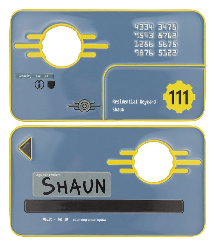 Fallout Réplica Security Keycard Vault 111 Limited Edition 11 cm Frikytopia