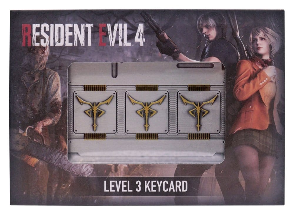 Resident Evil 4 Pack de 3 Réplicas Level 3 Keycards Limited Edition