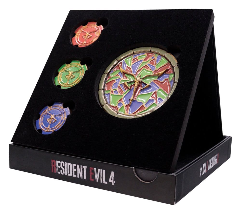 Resident Evil 4 Réplica Church Puzzle Medallion Set