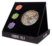 Resident Evil 4 Réplica Church Puzzle Medallion Set