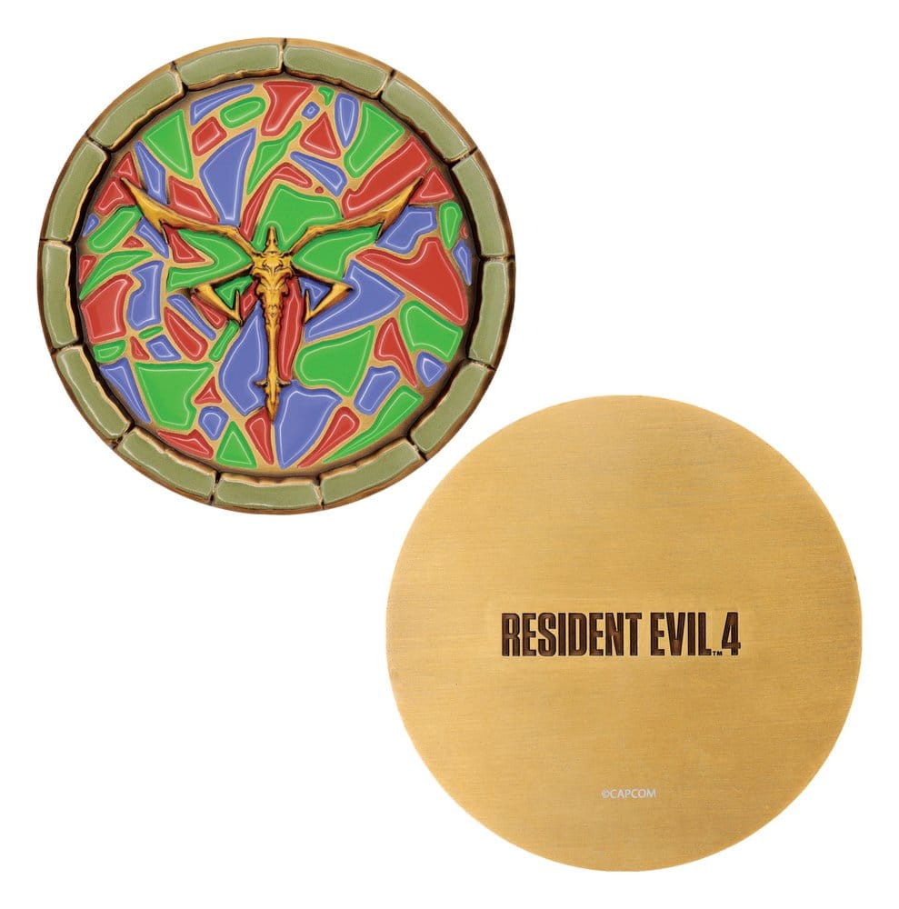 Resident Evil 4 Réplica Church Puzzle Medallion Set