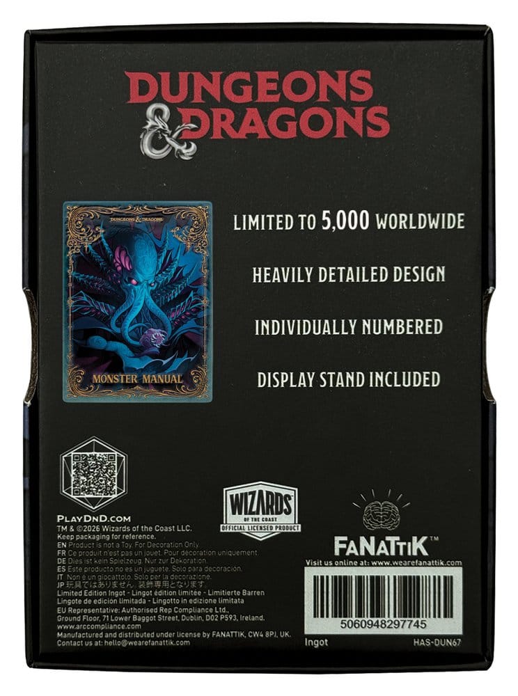 Dungeons & Dragons Lingote Monster Manual Alternate Cover Limited Edition