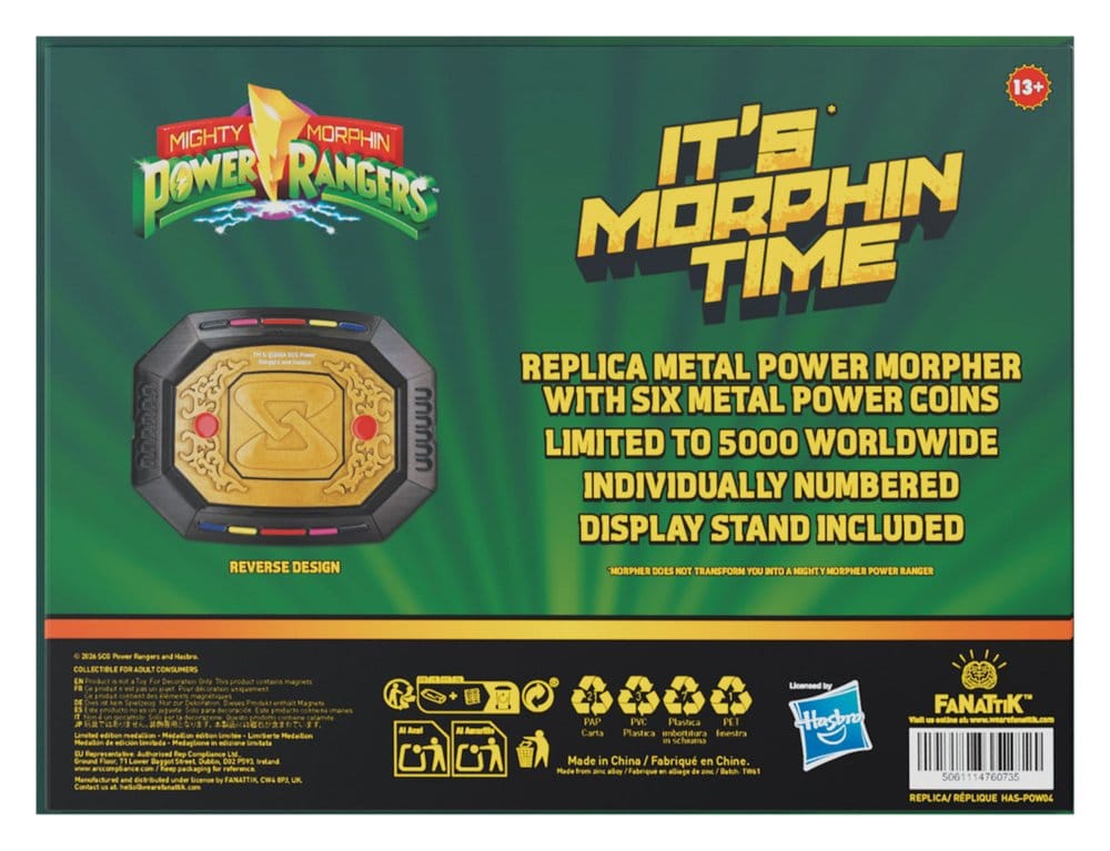 Power Rangers Réplica Interchangeable Power Morpher Limited Edition 7 x 9 cm