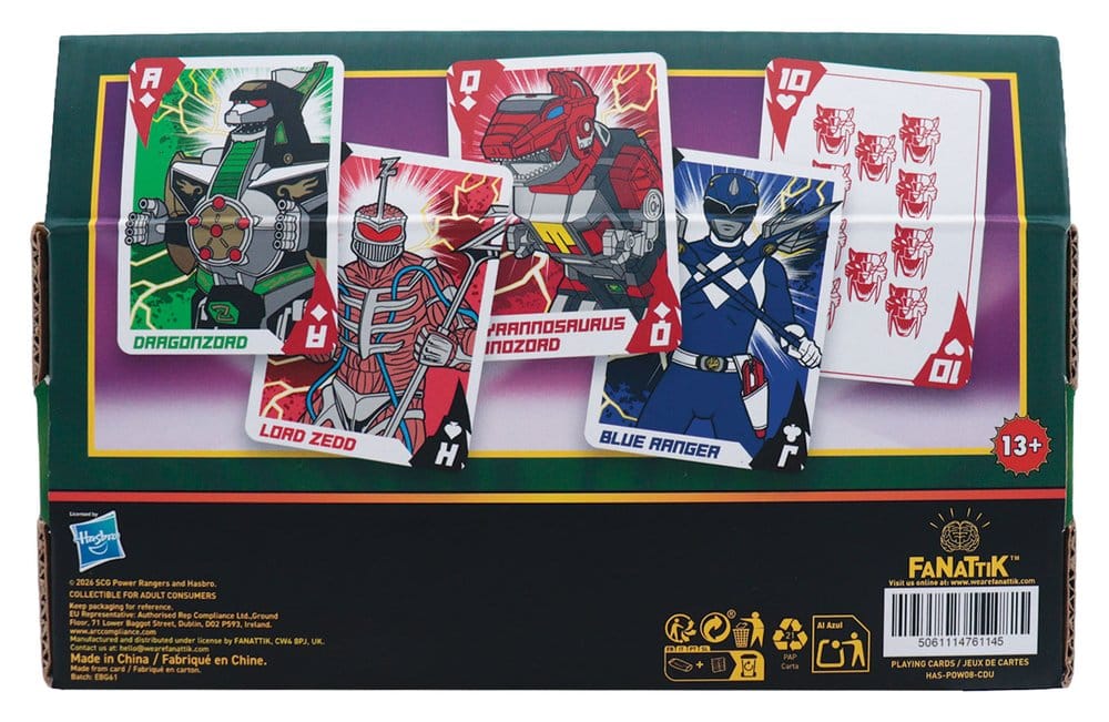 Power Rangers Cartas de Juego Expositor (12)