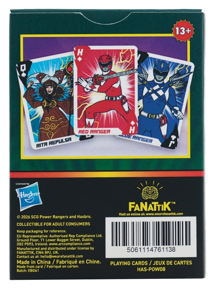 Power Rangers Cartas de Juego Expositor (12)