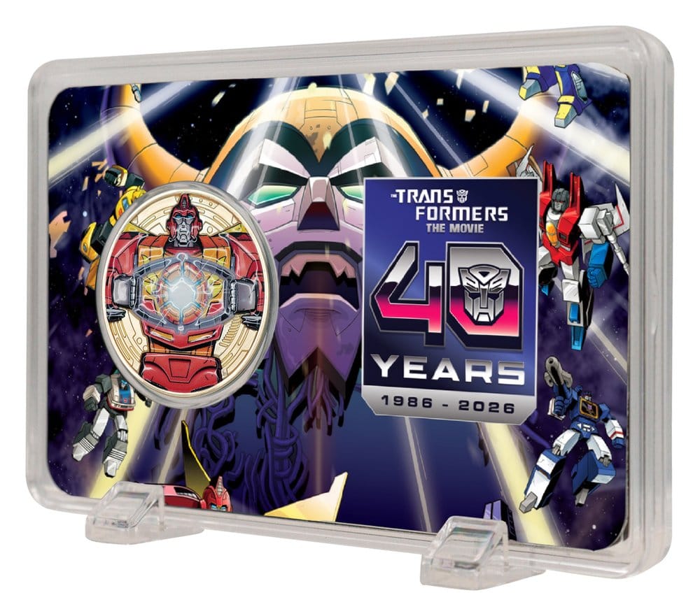 Transformers Moneda The Movie 40th Anniversary Limited Edition 24k Gold Plated