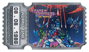 Transformers Réplica The Movie 40th Anniversary Movie Ticket Limited Edition 9 x 16 cm
