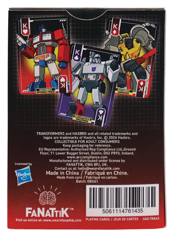 Transformers Cartas de Juego Expositor (12)