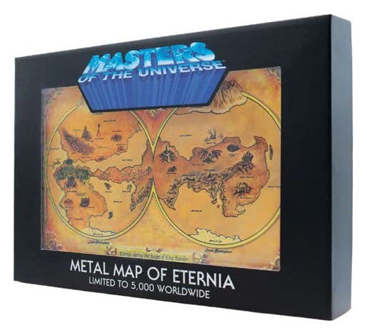 Masters of the Universe Réplica Metal Map of Eternia Limited Edition 10 x 15 cm