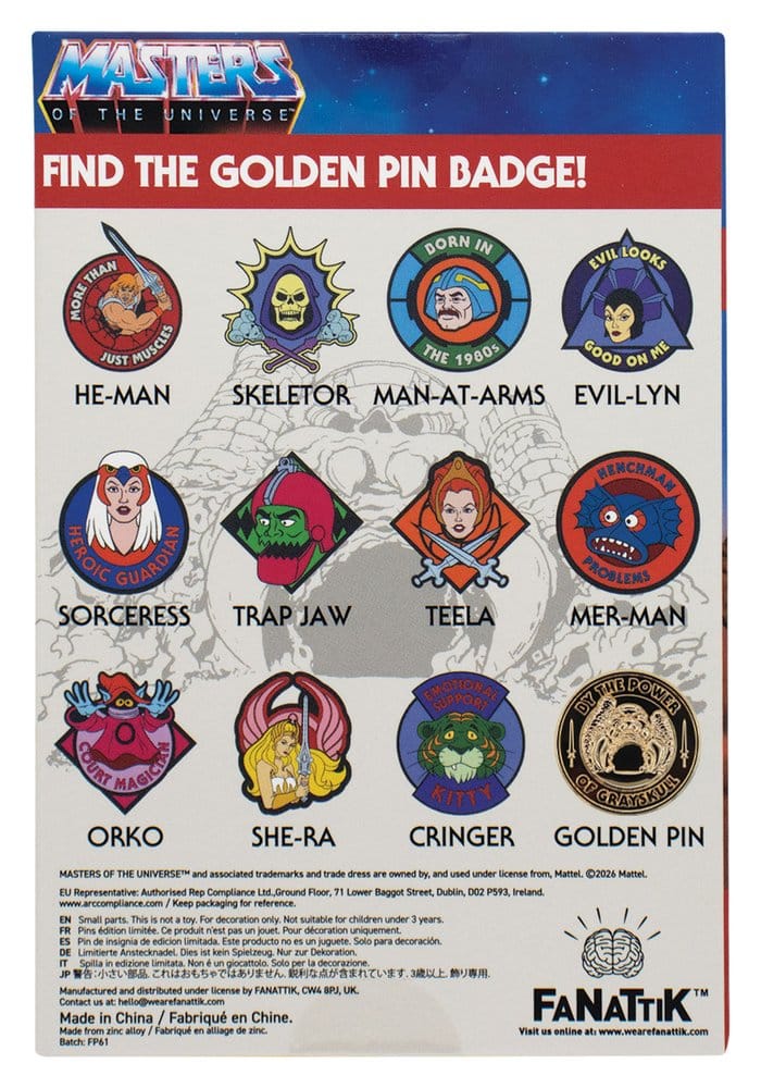 Masters of the Universe Mystery Chapas Caixas Surpresas Expositor (12)