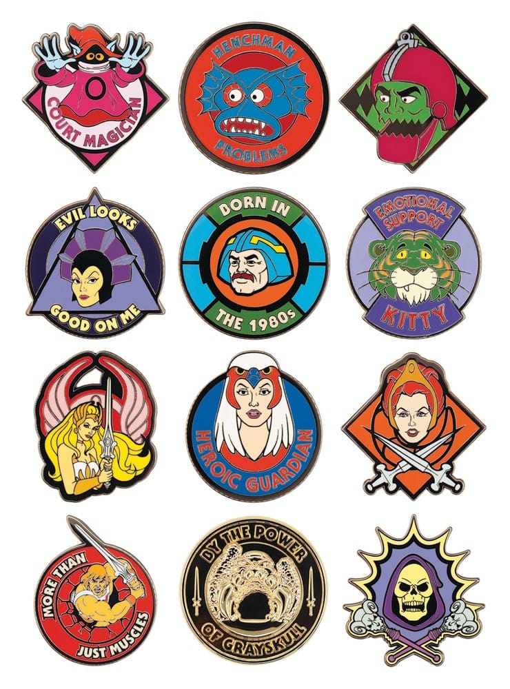 Masters of the Universe Mystery Chapas Caixas Surpresas Expositor (12)