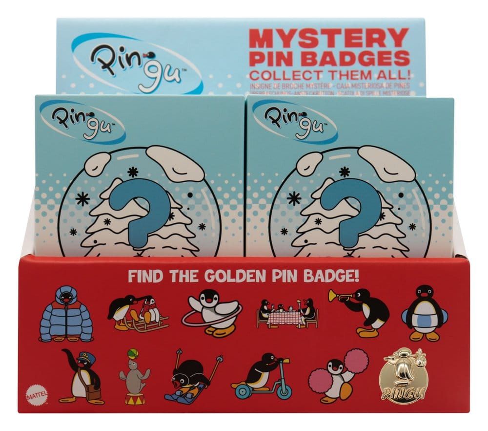 Pingu Chapas Misteriosa Expositor Caja Ciega (12)