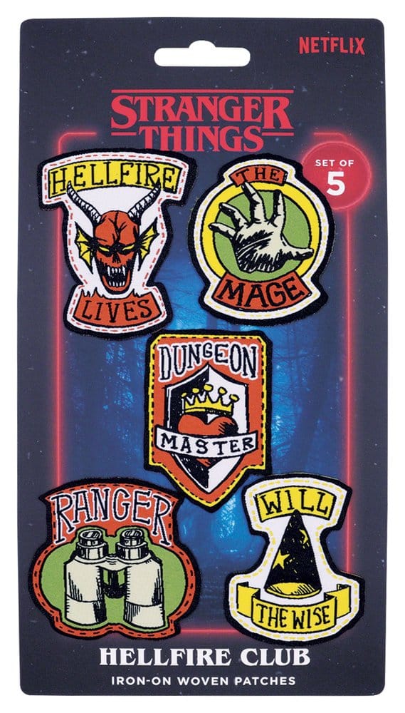 Stranger Things Parches de Tela 5-Pack