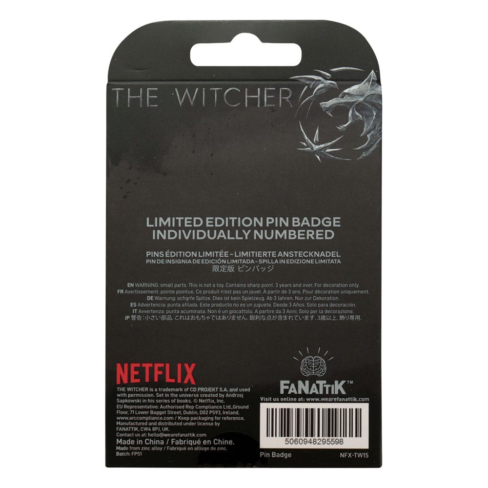The Witcher Crachá Símbolo Witcher Edição Limitada