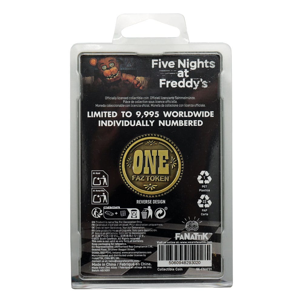 Five Nights at Freddy´s Moneda Decision One Faz Token Limited Edition