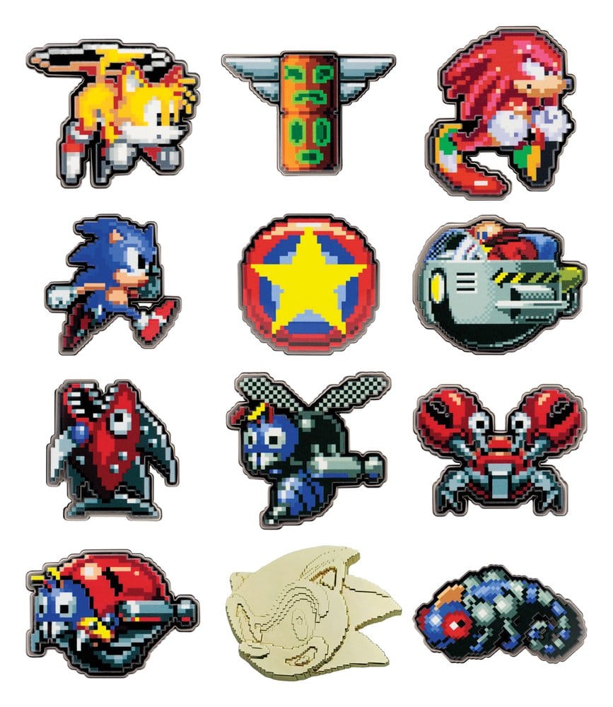 Sonic The Hedgehog Mystery Chapas Cajas Sorpresas Expositor (12) Frikytopia