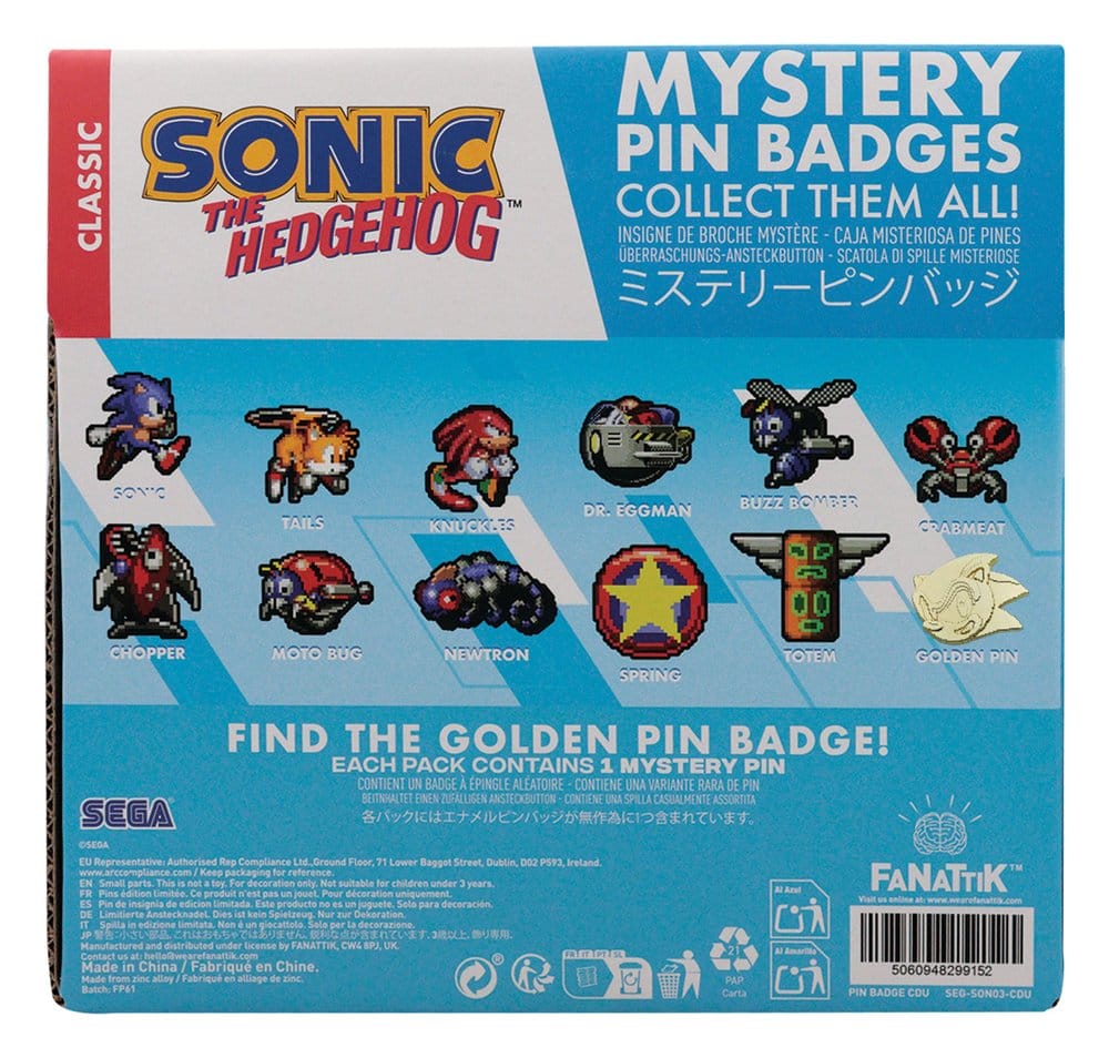Sonic The Hedgehog Mystery Chapas Cajas Sorpresas Expositor (12)