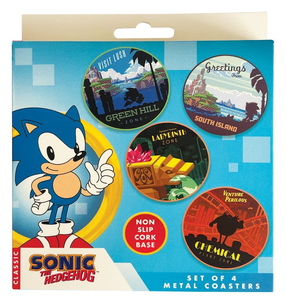 Sonic - The Hedgehog Pack de 4 Posavasos