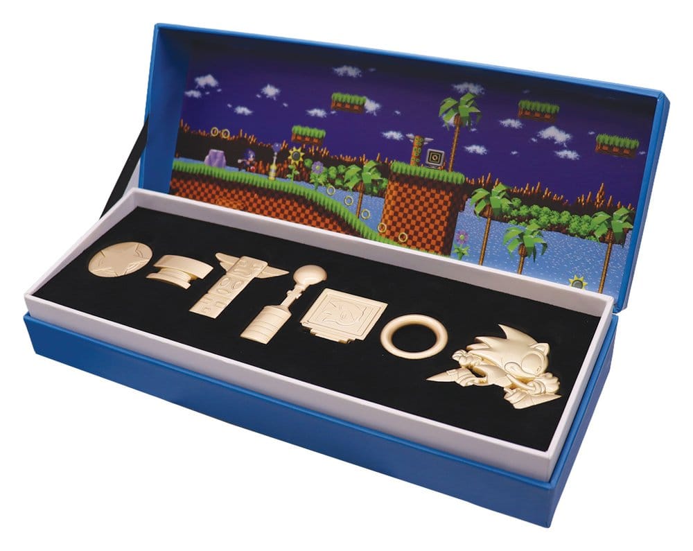 Sonic the Hedgehog Réplica Commemorative Icons Set Limited Edition 10 x 28 x 4 cm Frikytopia