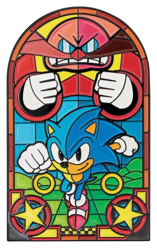 Sonic The Hedgehog Lingote Stained Glass Window Style 60 cm Frikytopia