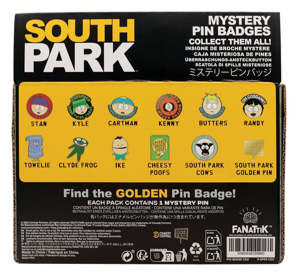 South Park Mystery Badges Display (12)